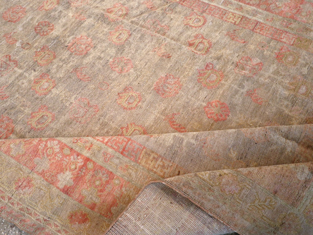 Antique East Turkestan Khotan Carpet, No.14346 - Gsblank