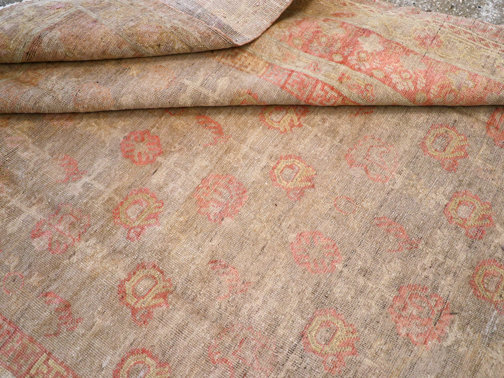 Antique East Turkestan Khotan Carpet, No.14346 - Gsblank