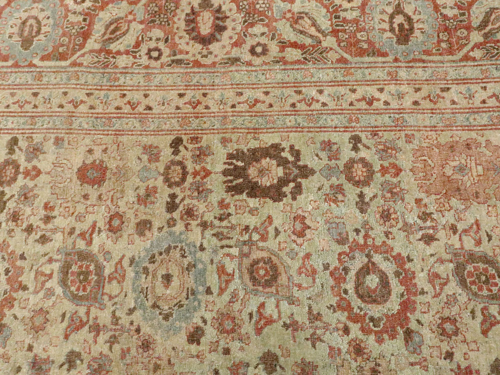 Antique Persian Tabriz Carpet, No.14391 - Gsblank