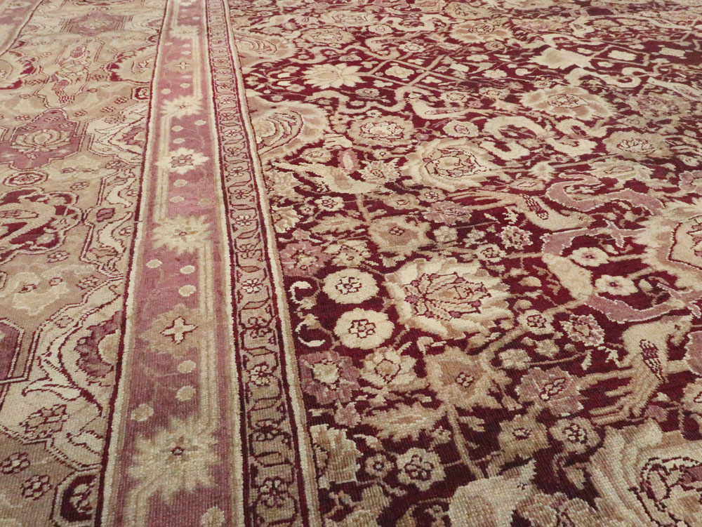 Antique Indian Agra Square Carpet, No.14425 - Gsblank