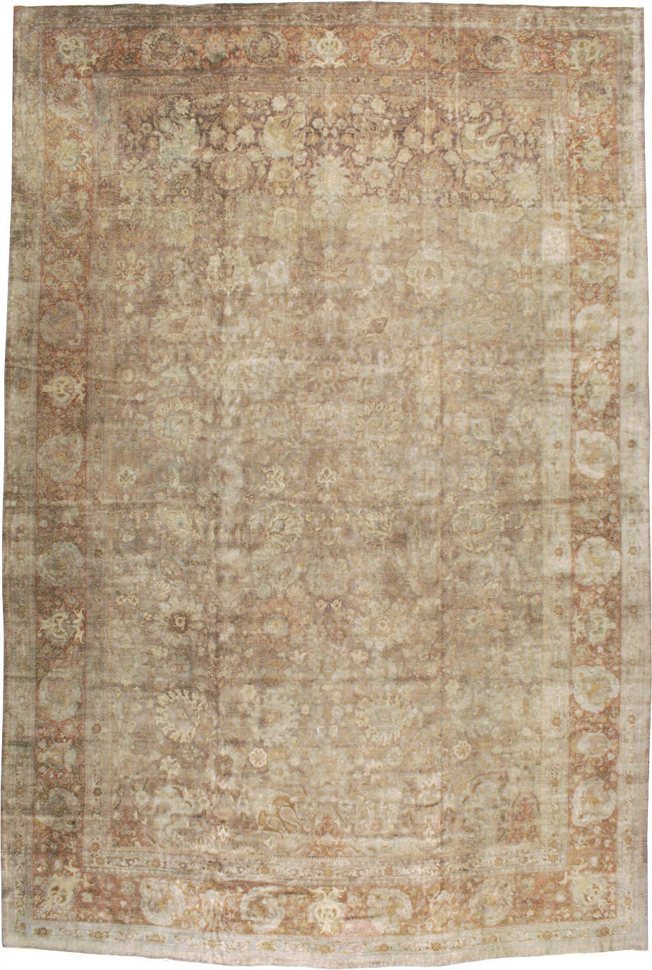 Antique Persian Tabriz Carpet, No.14454 - Gsblank