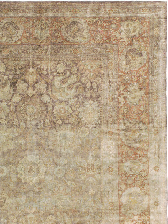 Antique Persian Tabriz Carpet, No.14454 - Gsblank