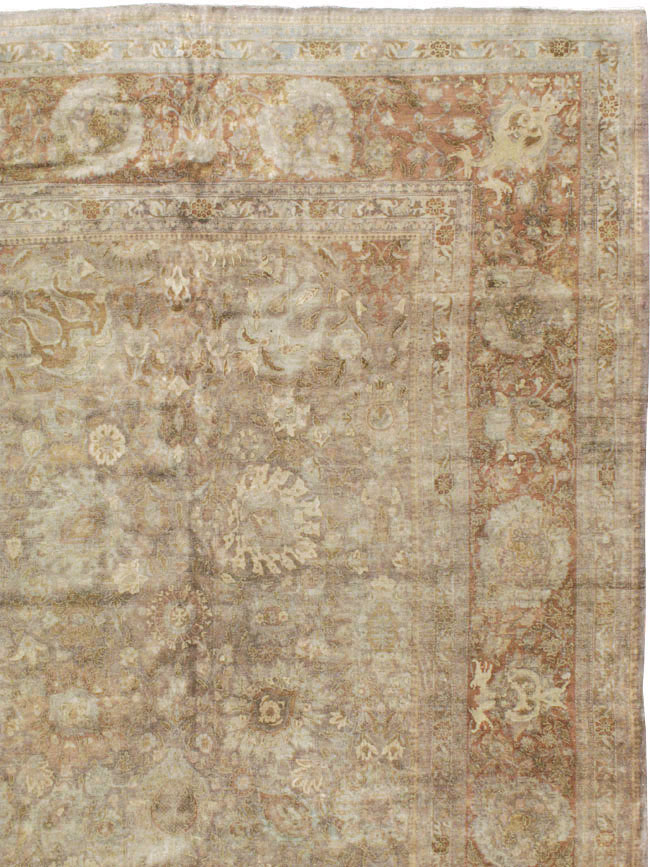 Antique Persian Tabriz Carpet, No.14454 - Gsblank