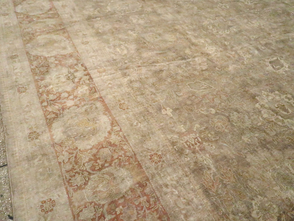 Antique Persian Tabriz Carpet, No.14454 - Gsblank