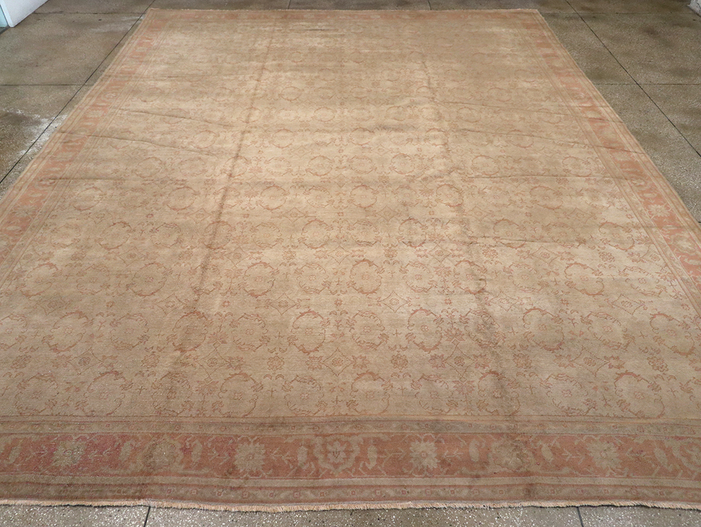 Antique Turkish Oushak Carpet, No.14506 - Gsblank