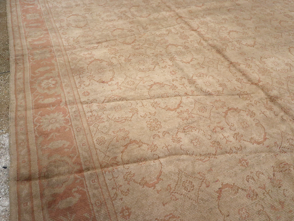 Antique Turkish Oushak Carpet, No.14506 - Gsblank
