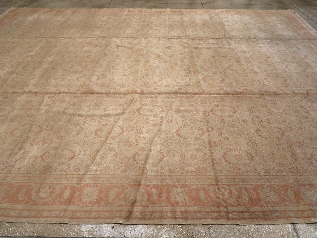 Antique Turkish Oushak Carpet, No.14506 - Gsblank