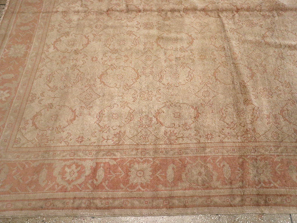 Antique Turkish Oushak Carpet, No.14506 - Gsblank