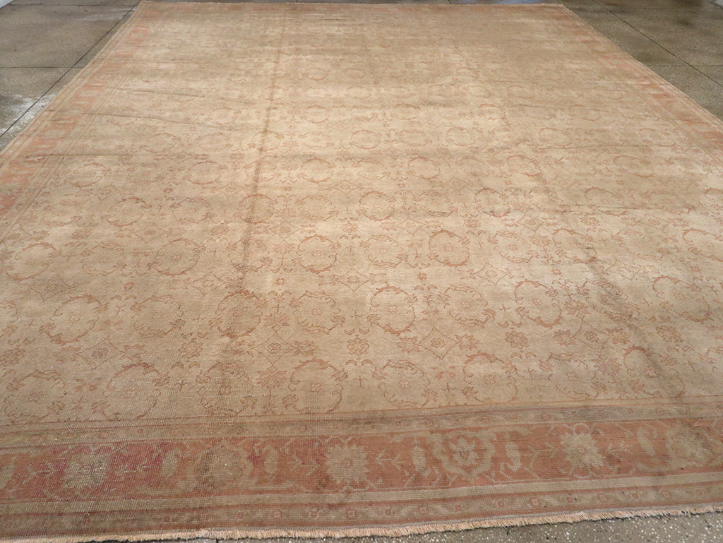 Antique Turkish Oushak Carpet, No.14506 - Gsblank