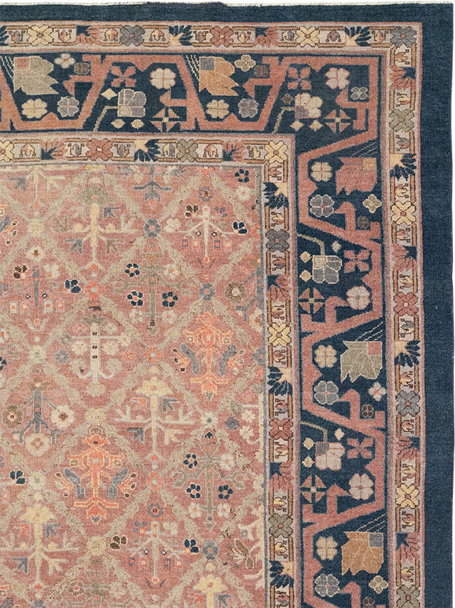 Antique Indian Lahore Room Size Carpet, No.14515 - Gsblank