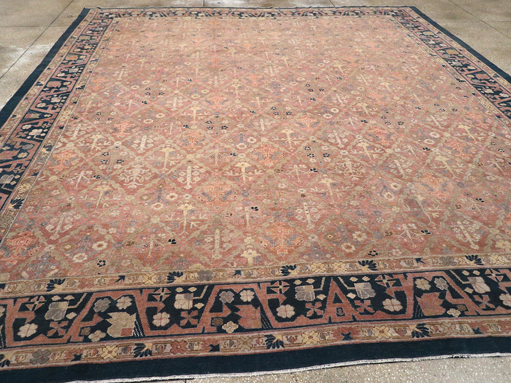 Antique Indian Lahore Room Size Carpet, No.14515 - Gsblank