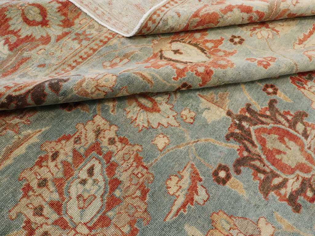 Antique Persian Tabriz Square Rug, No.14522 - Gsblank