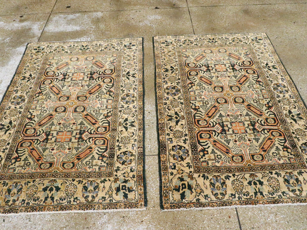 Vintage Persian Tabriz Rug (Pair: 1 of 2), No.14547 - Gsblank