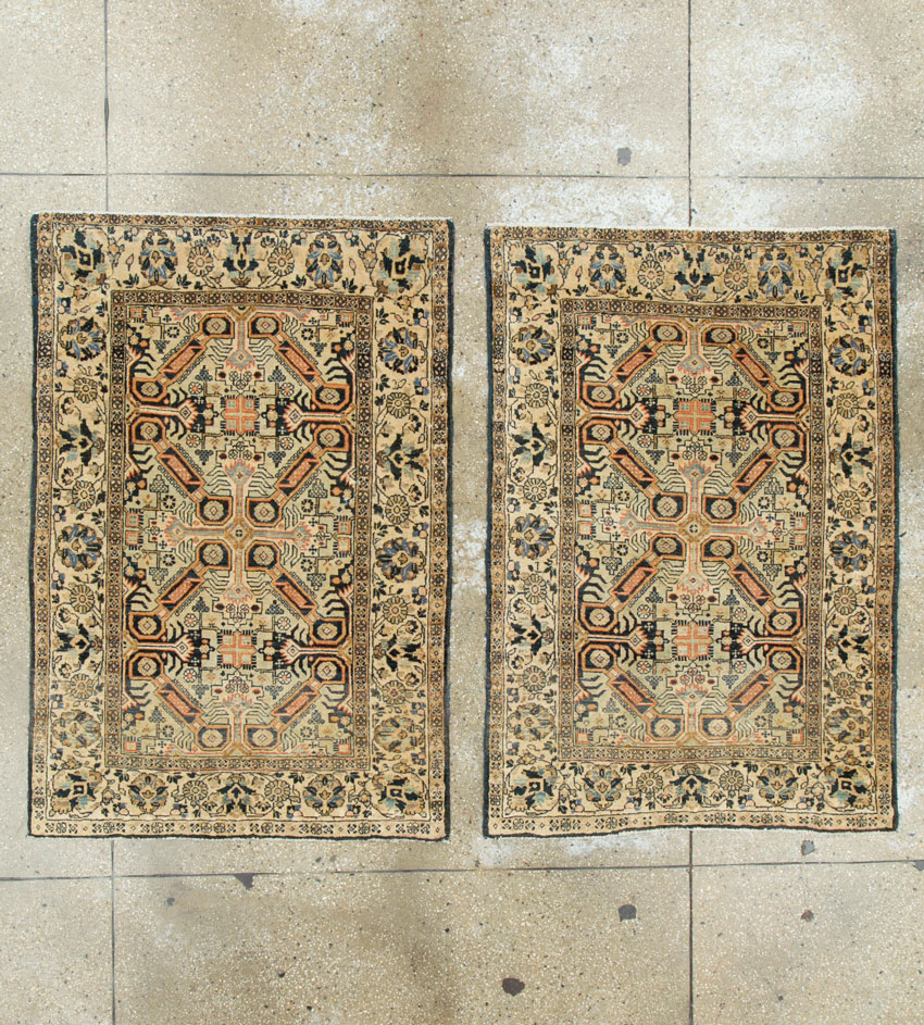 Vintage Persian Tabriz Rug (Pair: 1 of 2), No.14547 - Gsblank