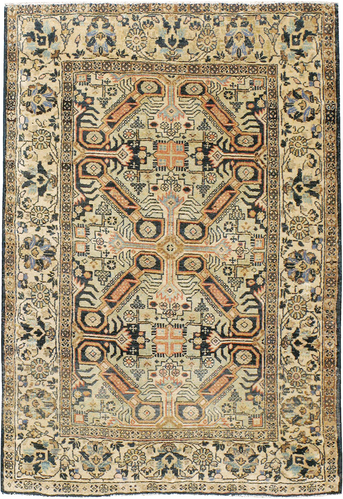 Vintage Persian Tabriz Rug (Pair: 2 of 2), No.14548 - Gsblank
