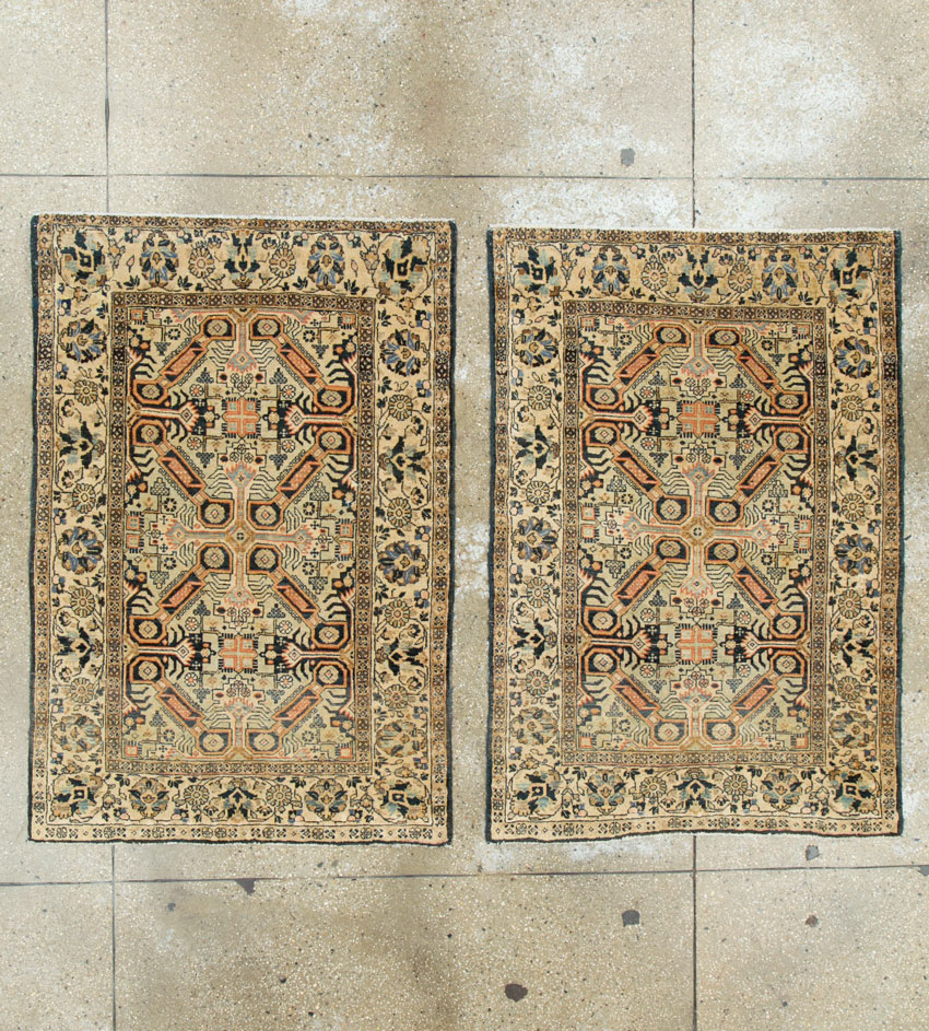 Vintage Persian Tabriz Rug (Pair: 2 of 2), No.14548 - Gsblank