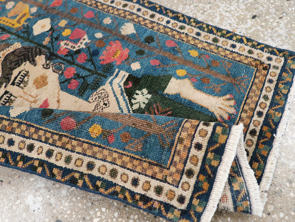 Antique Northwest Persian Pictorial Rug, No.14557 - Gsblank