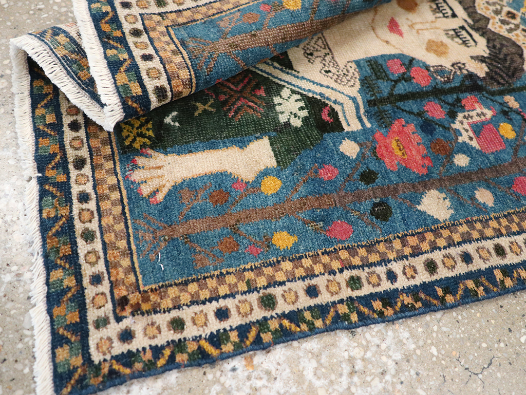 Antique Northwest Persian Pictorial Rug, No.14557 - Gsblank