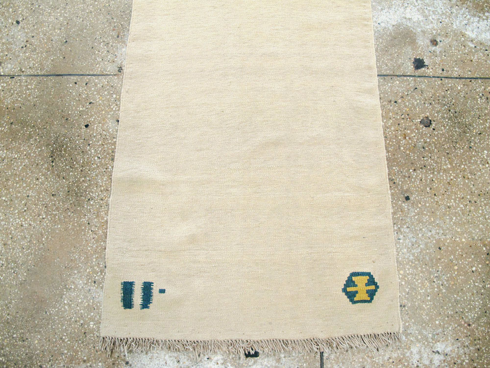 Vintage Persian Modernist Kilim, No.14566 - Gsblank