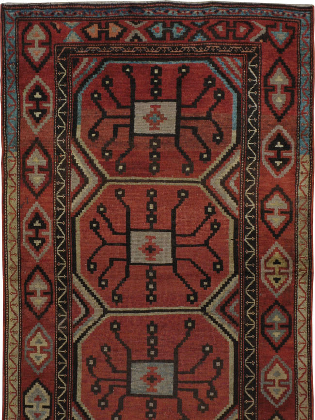 Antique Central Asian Beshir Runner, No.14582 - Gsblank