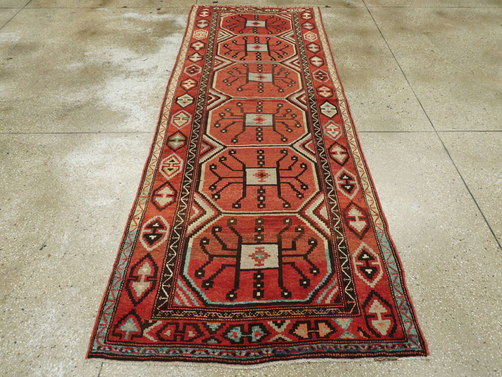 Antique Central Asian Beshir Runner, No.14582 - Gsblank