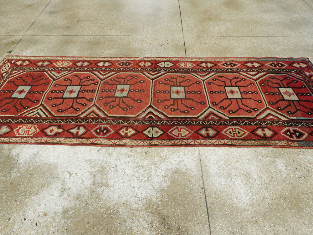 Antique Central Asian Beshir Runner, No.14582 - Gsblank
