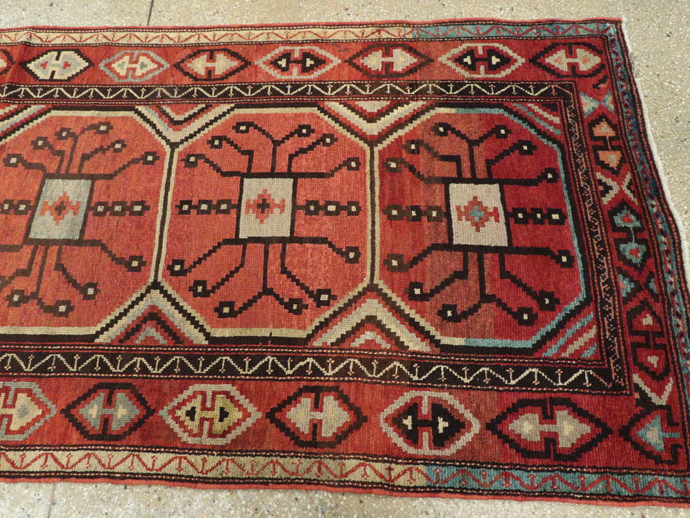 Antique Central Asian Beshir Runner, No.14582 - Gsblank