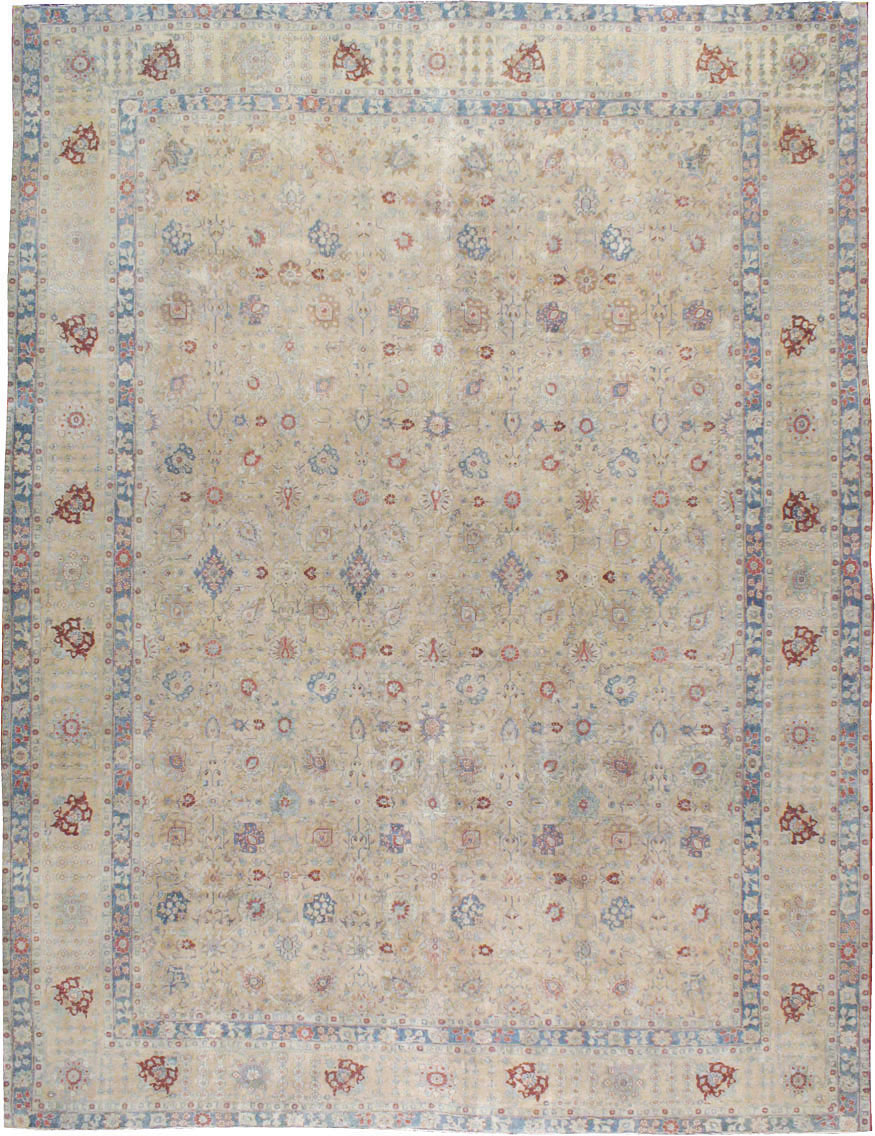 Antique Persian Tabriz Carpet, No.14615 - Gsblank