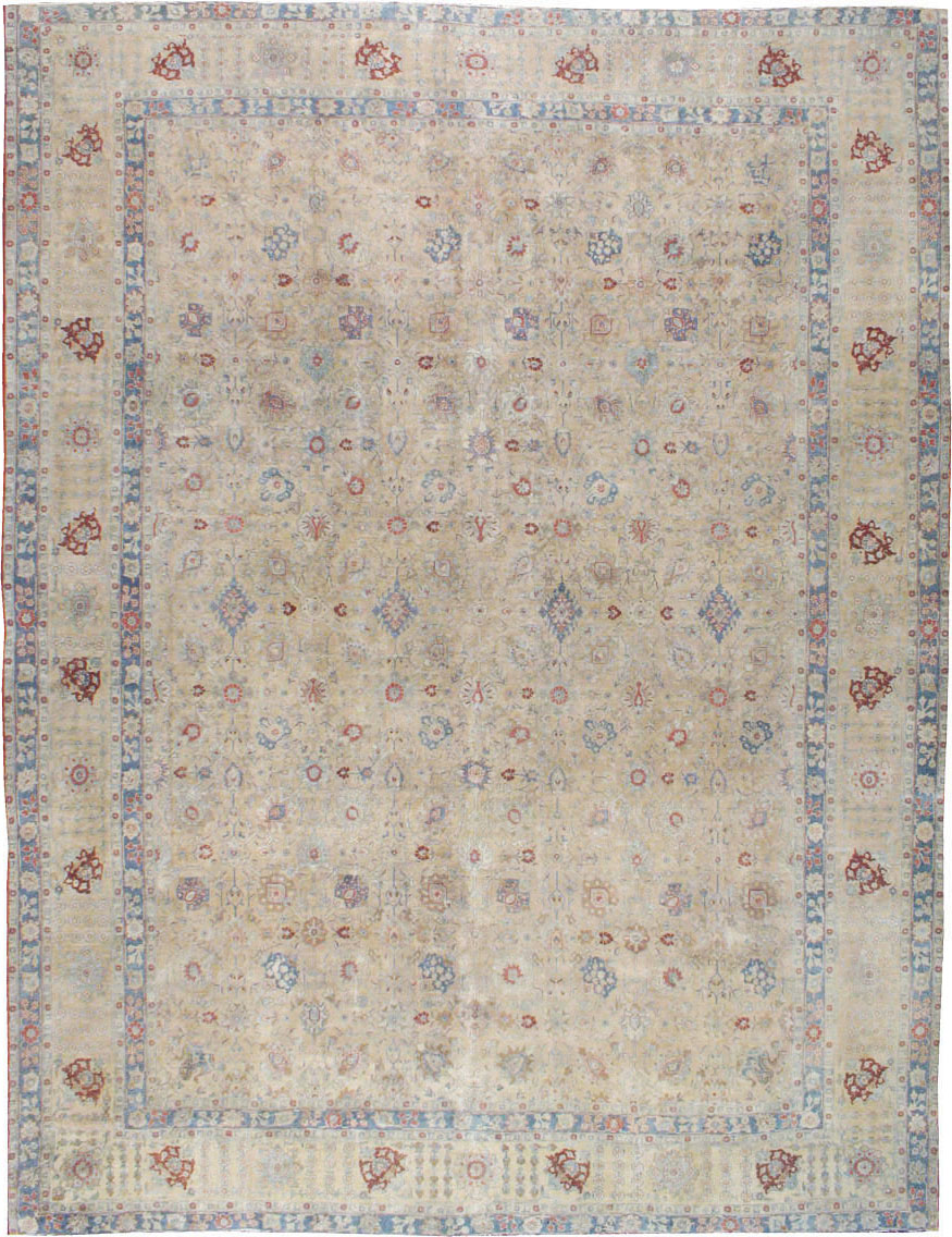 Antique Persian Tabriz Carpet, No.14615 - Gsblank