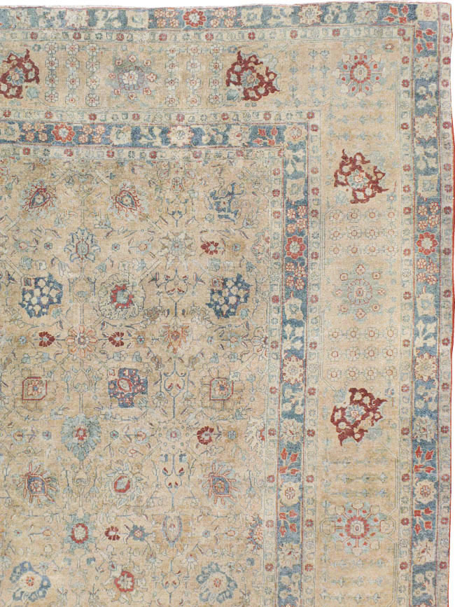 Antique Persian Tabriz Carpet, No.14615 - Gsblank