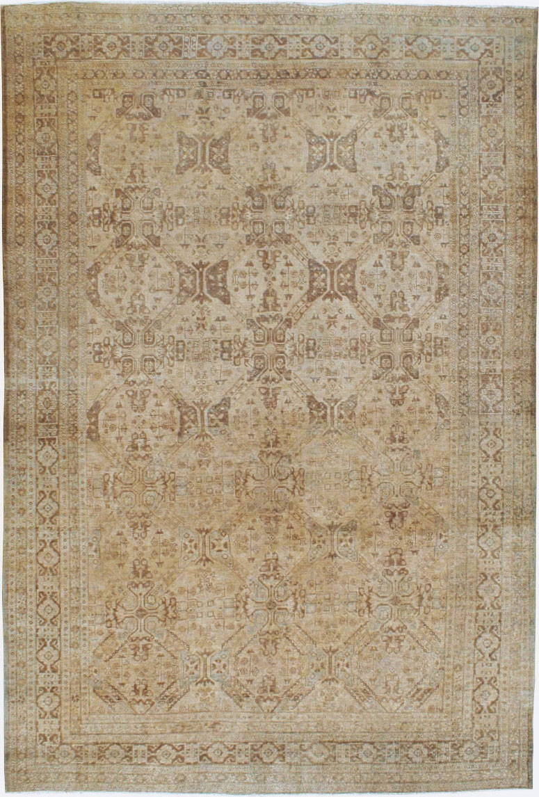 Vintage Persian Tabriz Carpet, No.14632 - Gsblank