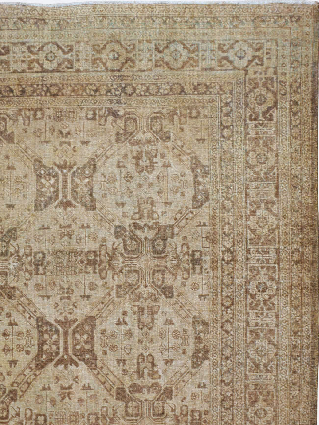 Vintage Persian Tabriz Carpet, No.14632 - Gsblank