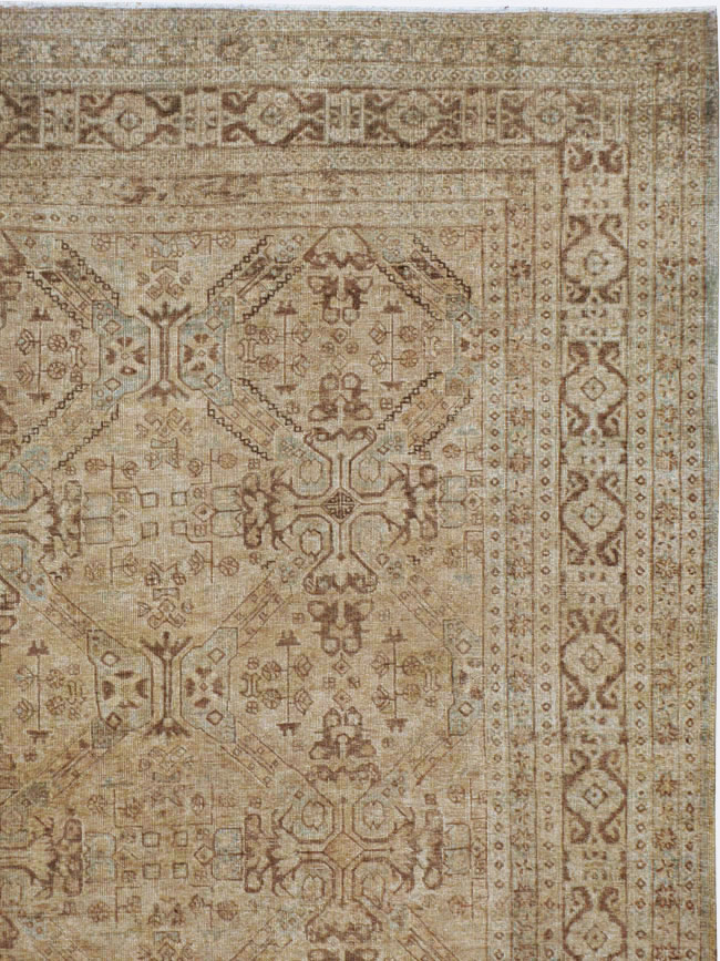 Vintage Persian Tabriz Carpet, No.14632 - Gsblank
