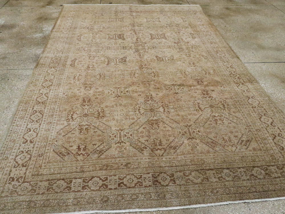 Vintage Persian Tabriz Carpet, No.14632 - Gsblank