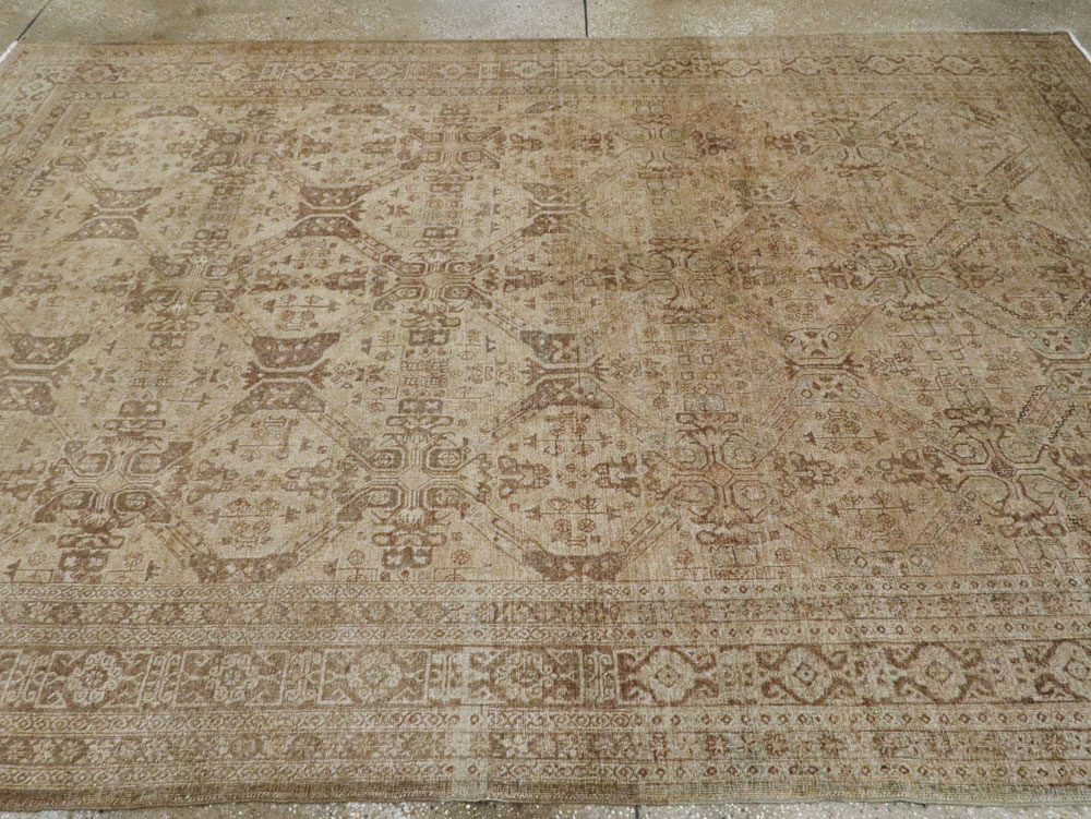 Vintage Persian Tabriz Carpet, No.14632 - Gsblank