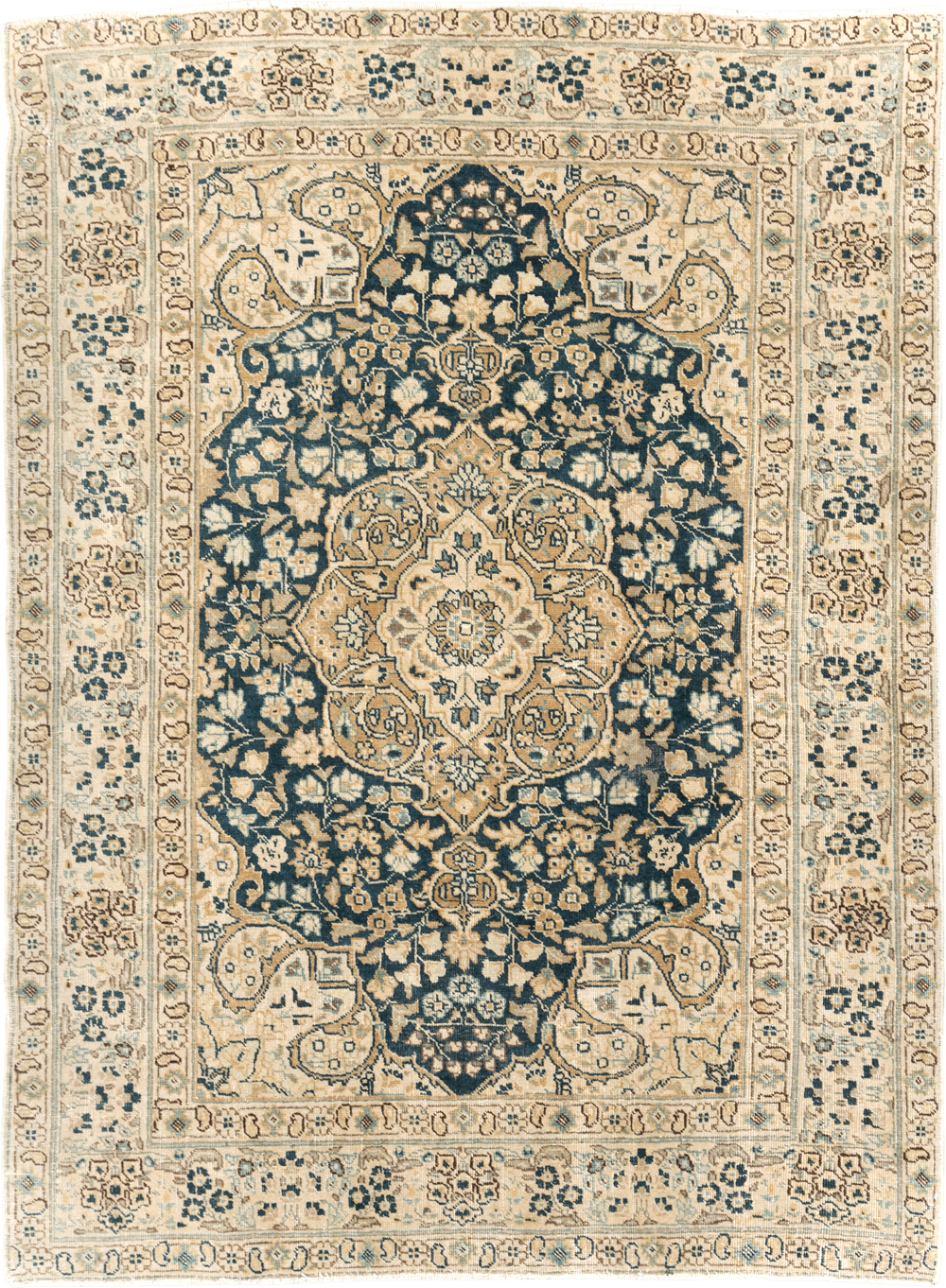 Antique Persian Tabriz Rug (Pair: 2 of 2), No.14638 - Gsblank