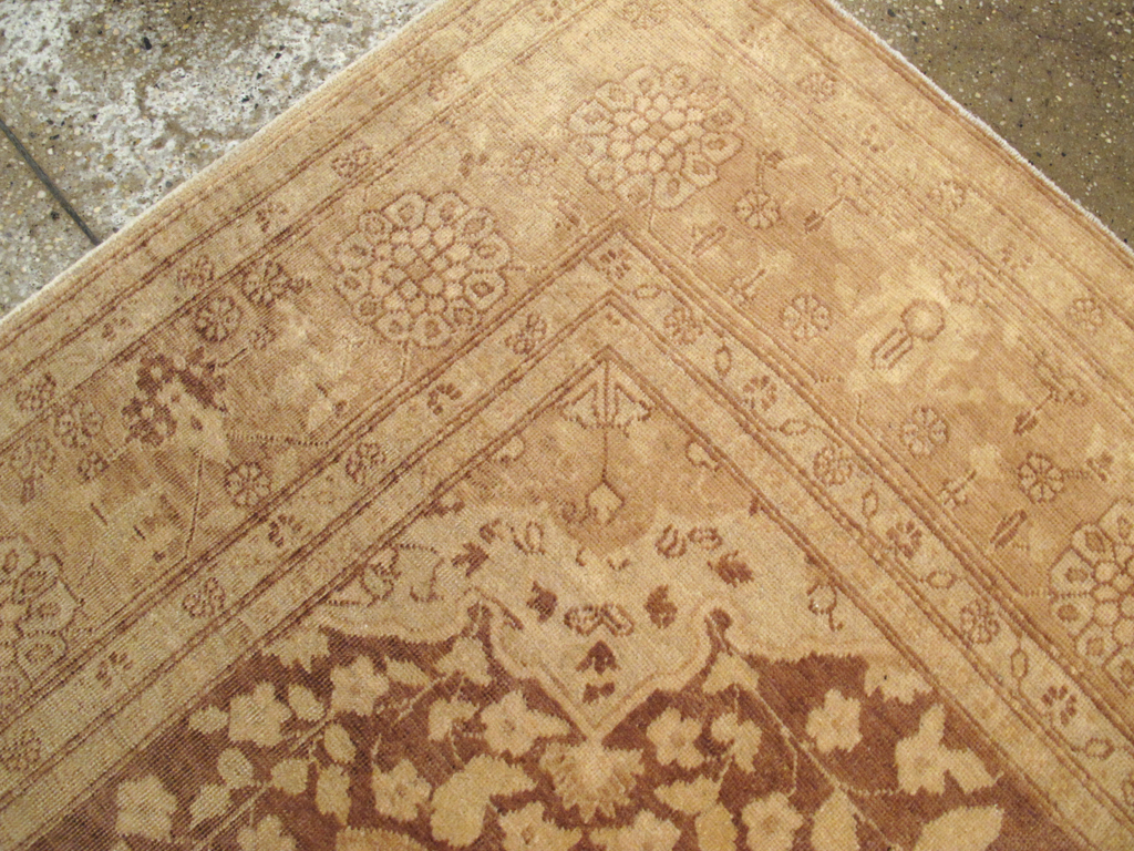 Antique Persian Tabriz Square Carpet, No.14643 - Gsblank