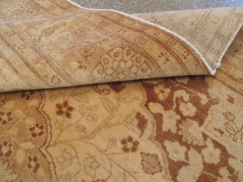 Antique Persian Tabriz Square Carpet, No.14643 - Gsblank