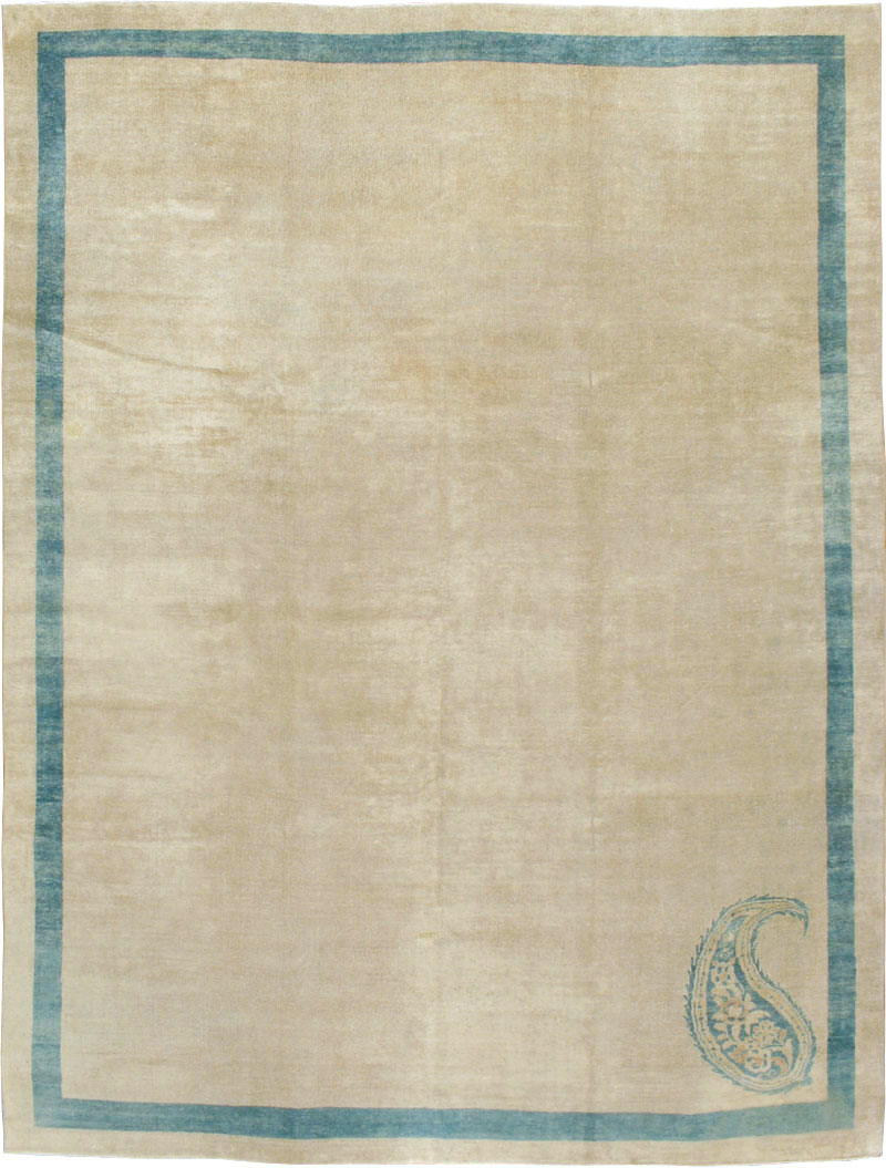 Vintage Persian Mashad Modernist Carpet, No.14646 - Gsblank