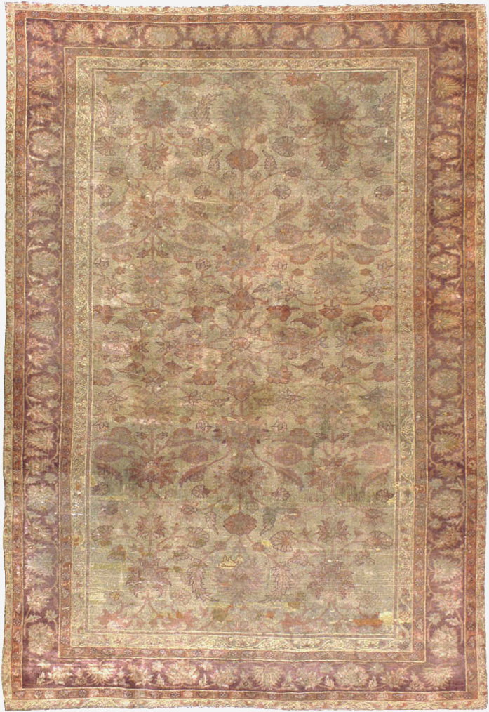 Antique Turkish Oushak Carpet, No.14683 - Gsblank