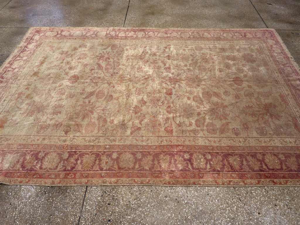 Antique Turkish Oushak Carpet, No.14683 - Gsblank