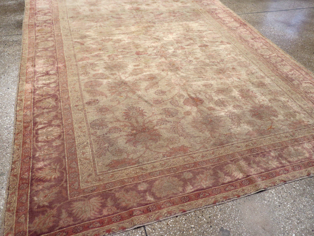 Antique Turkish Oushak Carpet, No.14683 - Gsblank