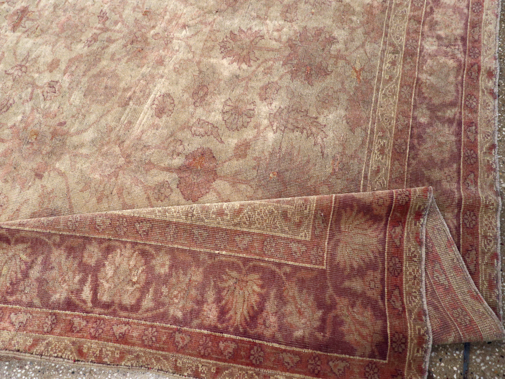 Antique Turkish Oushak Carpet, No.14683 - Gsblank