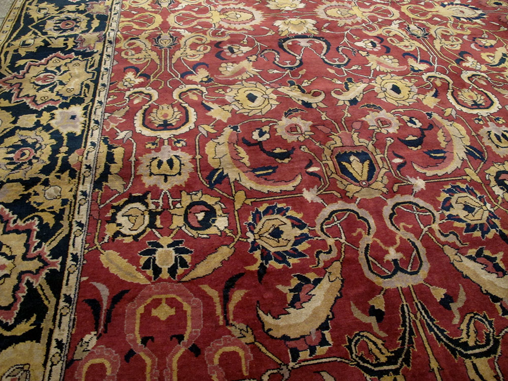 Antique Indian Lahore Carpet, No.14701 - Gsblank