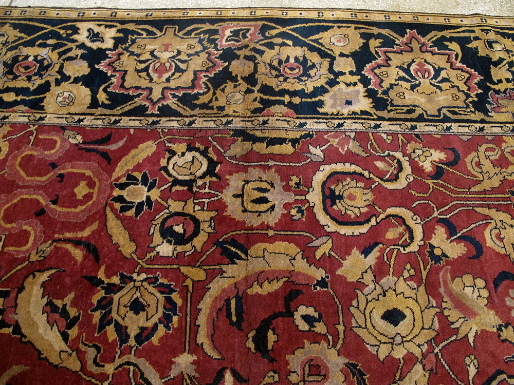 Antique Indian Lahore Carpet, No.14701 - Gsblank