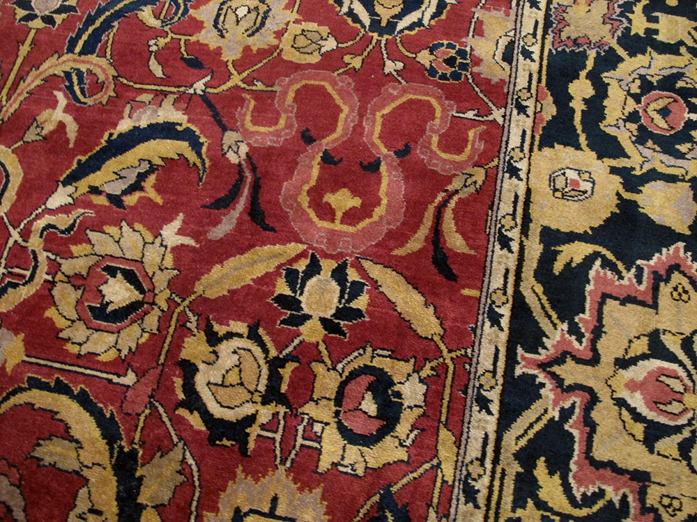 Antique Indian Lahore Carpet, No.14701 - Gsblank