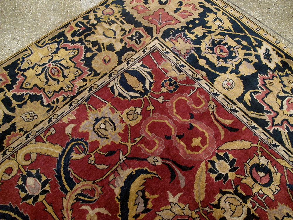 Antique Indian Lahore Carpet, No.14701 - Gsblank