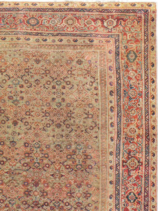 Antique Persian Mahal Carpet, No.14725 - Gsblank