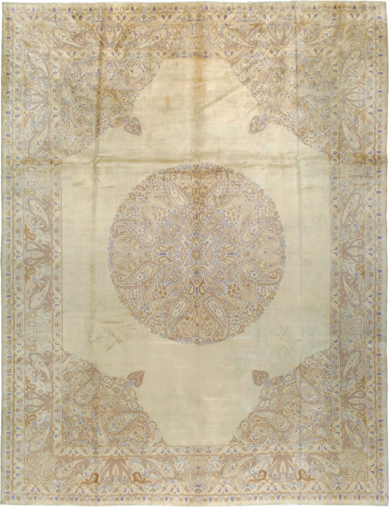 Vintage Persian Kerman Carpet, No.14740 - Gsblank