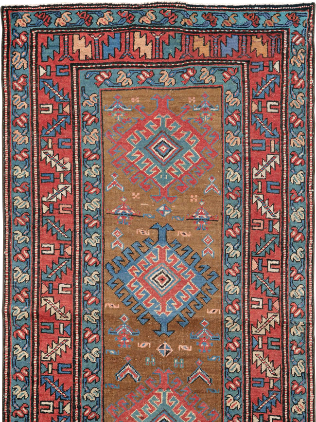 Antique Persian Heriz Runner, No.14752 - Gsblank